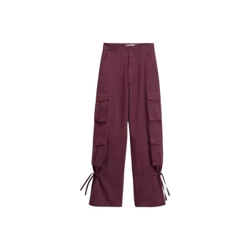 ZARA Cargo Pants Women's Eggplant Purple