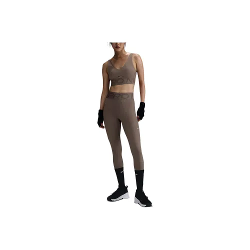 Nike Pro Sculpt Leggings Women's Mink Brown/White