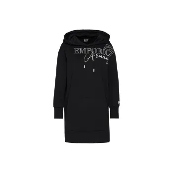 EMPORIO ARMANI SS23 Long Sleeved Dress Women's Black