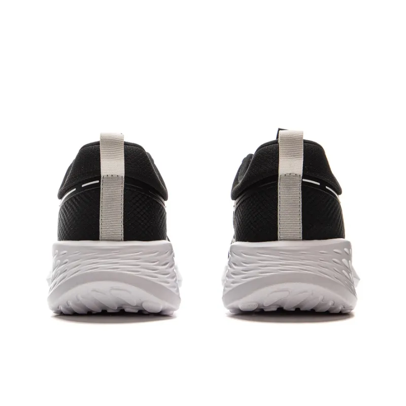 LiNing Anti Slip Wear Resistant Low Top Casual Running Shoes Men's Black White-5