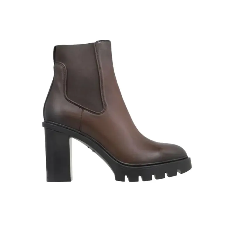 Santoni Short Chelsea Boots 7.5cm Women's Brown-1