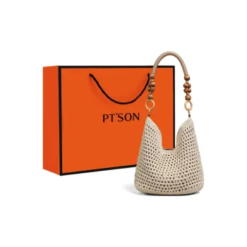PT'SON Fabric Portable Shoulder Bag Regular Women's Brown