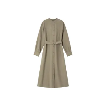 VIMLY Long Sleeved Dresses Women's Pea Green