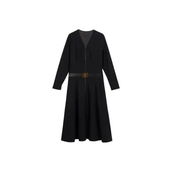 Yiner Long Sleeved Dresses Women's Black