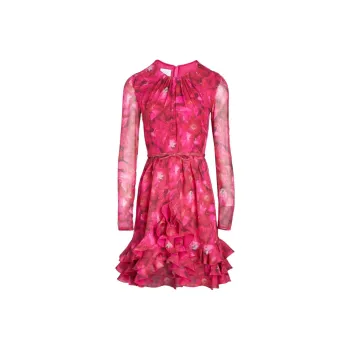 Giambattista Vall Rose Mania print Silk georgette Dress