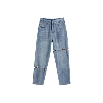 Mu Xiao Xin Jeans Women's Vintage Blue