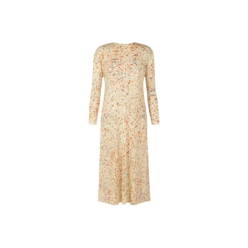 PLEATS PLEASE ISSEY MIYAKE FW22 Long Sleeved Dress Women's Yellow-0