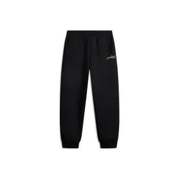 LiNing Rijin Doujin Collection Knitted Sports Pants Women's Black