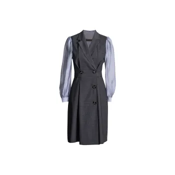 ROEYSHOUSE Long Sleeved Dresses Women's Gray