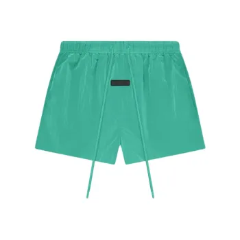 Fear Of God Essentials Crinkle Nylon Running Short Mint Leaf