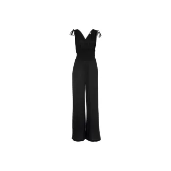 Victoria's Secret LASCANA Tie-Shoulder Jumpsuit / Black Jumpsuit Women's Black