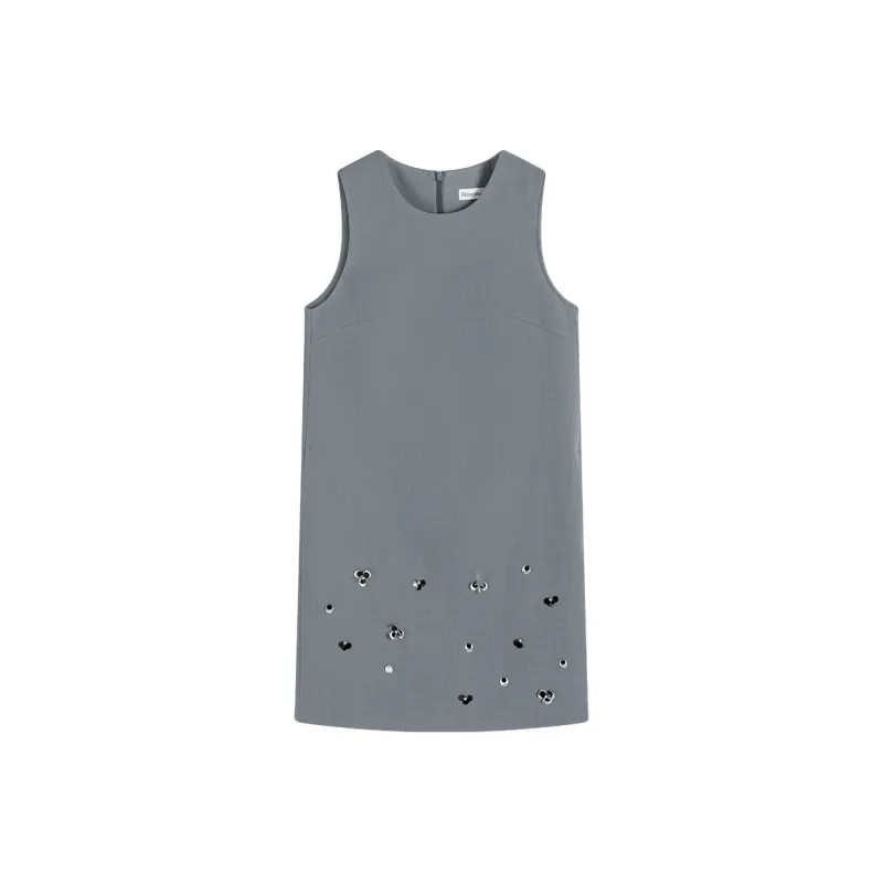 Famanxuan Sleeveless Dress Women's Melbourne Gray-0