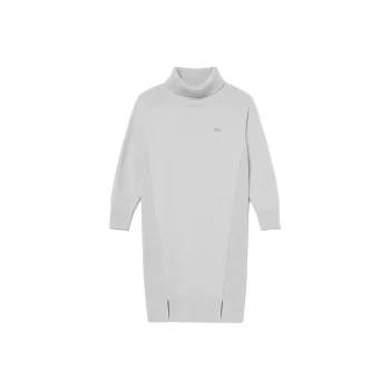LACOSTE Long-Sleeved Dresses Women's Gray