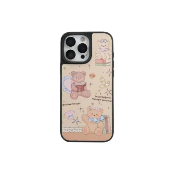 Sopi TPU Material Reading 3 Bears Phone Cases Compatible With IPhone 16/15 Pro Max/Apple 13/14 Pro/Max
