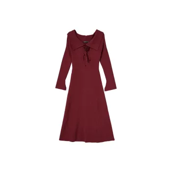 WESTLINK Long Sleeved Dresses Women's Red