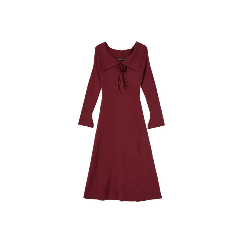 WESTLINK Long Sleeved Dresses Women's Red-0