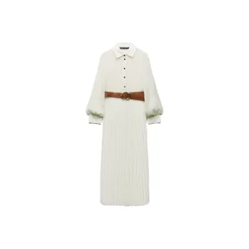 ZARA Long-Sleeved Dresses Women's White