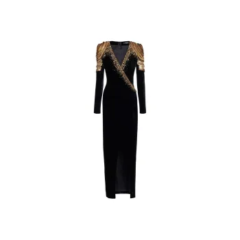 BALMAIN Long-Sleeved Dresses Women's Black