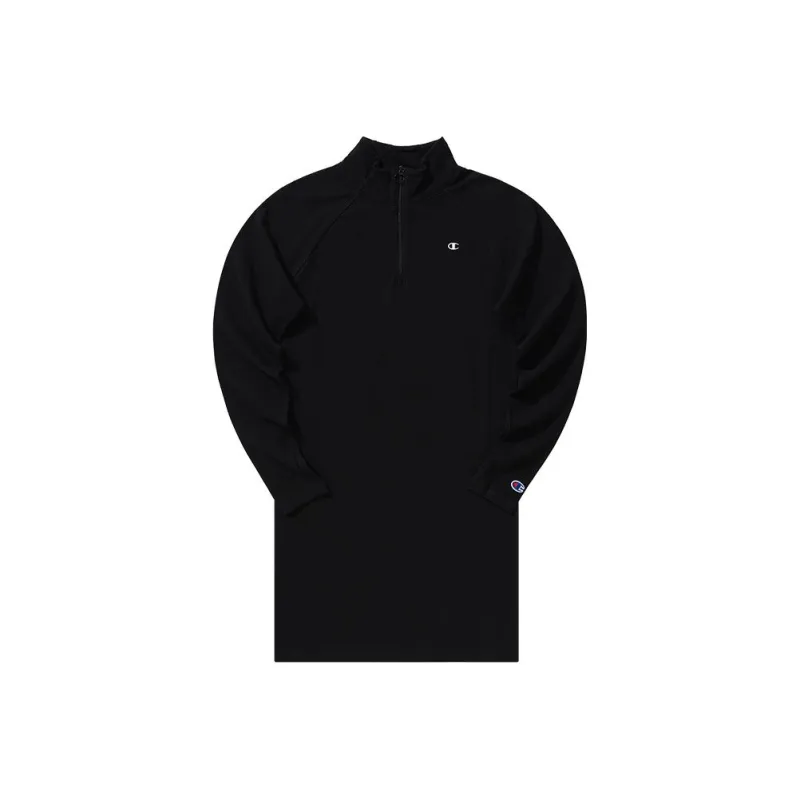 Champion Long-Sleeved Dresses Women's Black-0