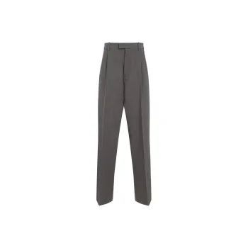 Bottega Veneta Light Wool Trousers 'Grey Melange'