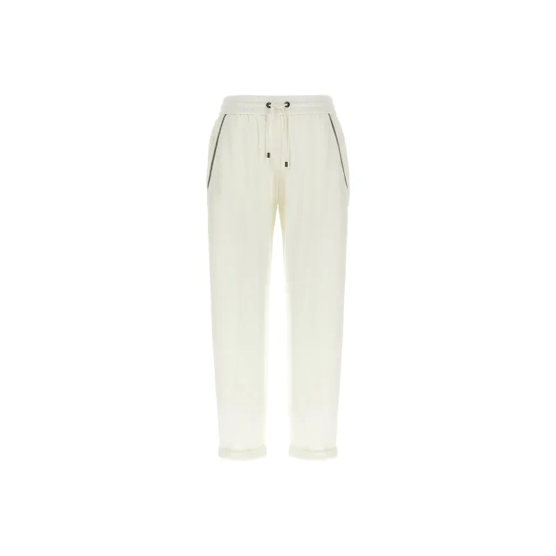 Brunello Cucinelli Drawstring Tapered Sweatpants-0