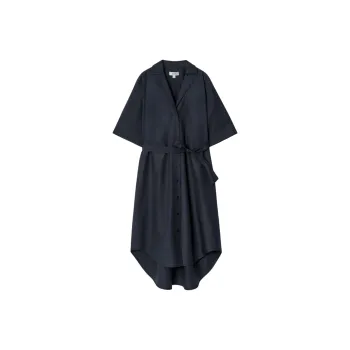 COS Short Sleeved Dress Women's Navy Blue