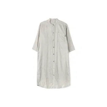 Yohji Yamamoto Long Sleeved Dress Women's Gray