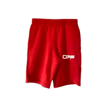 OFF WHITE Airport Tape Sweatshorts Red
