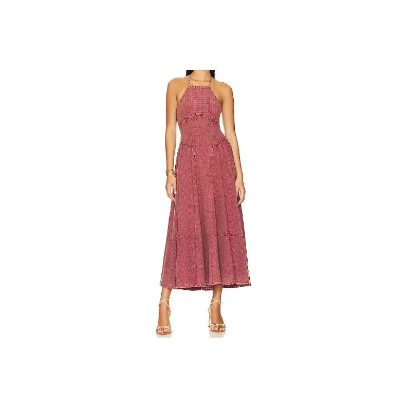 FREE PEOPLE Sleeveless Dress Women's Pink-0