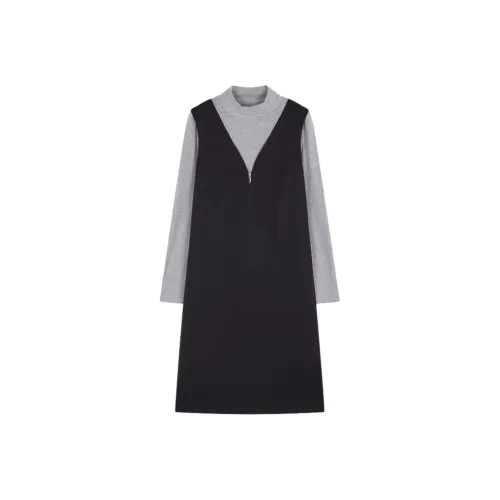 XWI Long Sleeved Dresses Women's Black & Gray