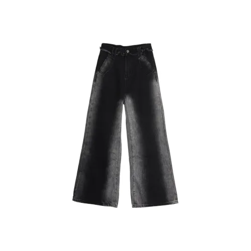 SETIROM Jeans Women's Black Light Gray