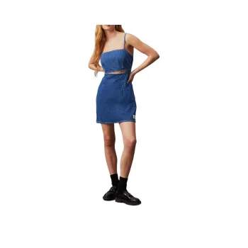 CALVIN KLEIN Slip Dresses Europe Version Women's Medium Blue