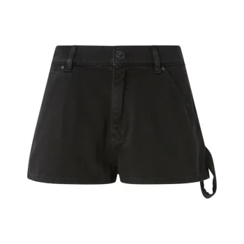 PINKO Logo Patch Denim Shorts