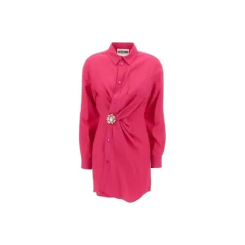 MOSCHINO Long-Sleeved Dresses Women's Rose Red