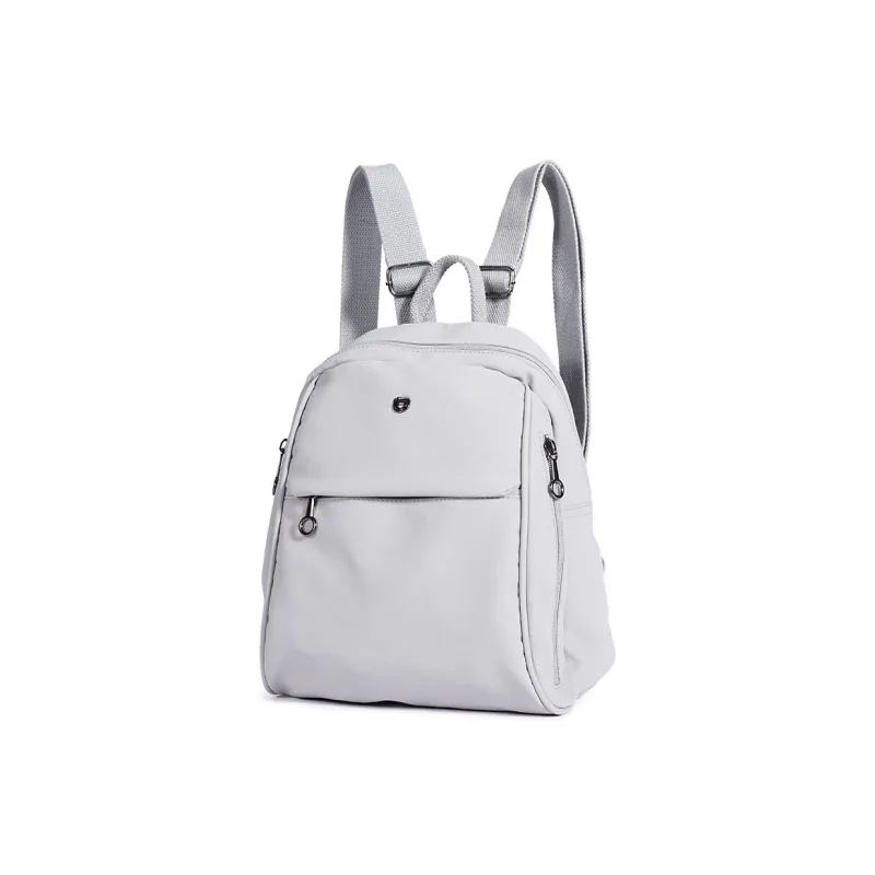 Dubaolu Fabric Backpack Medium Size Women's Black/Light Camel/Gray-16