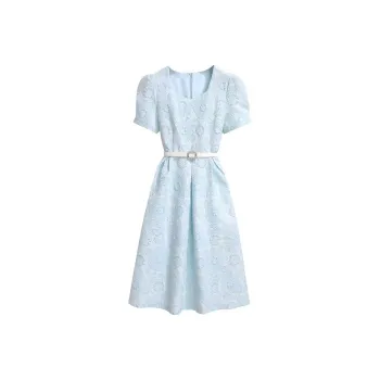 KEAB Short Sleeved Dress Women's Light Blue