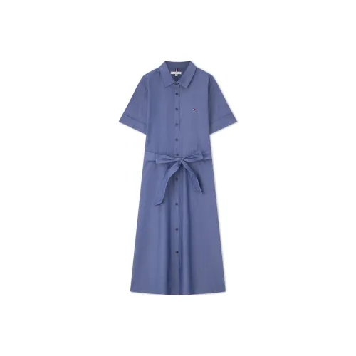 Tommy Hilfiger Short Sleeved Dresses Women's Dark Blue