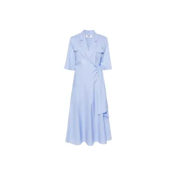 MSGM Short Sleeved Dress Women's Blue