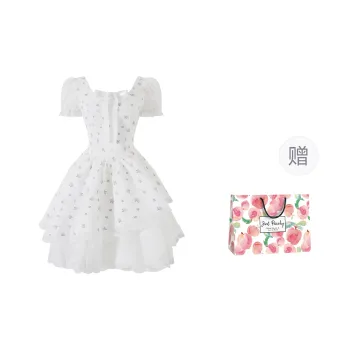 Qiuerle Short Sleeved Dress Women's Floral