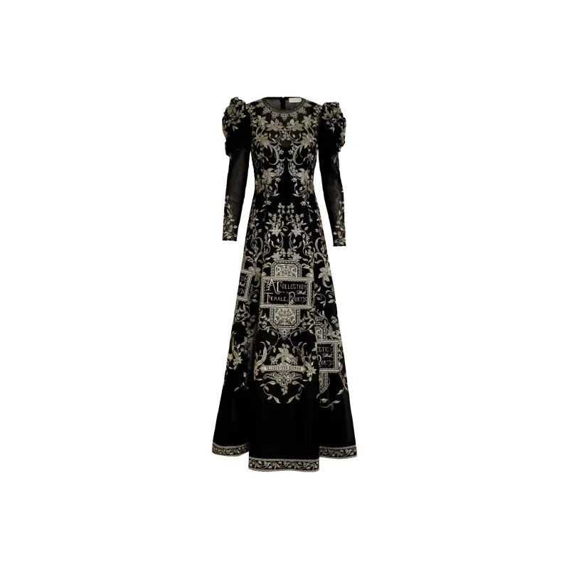 Zimmermann Long-Sleeved Dresses Women's Black-0