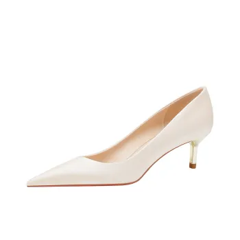 Lan Miao Slim Heel High Heels 4.5CM Women's Champagne