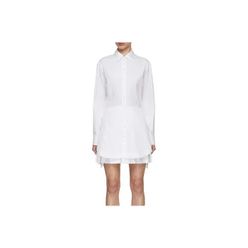 Alaia Long Sleeved Shirt Dress