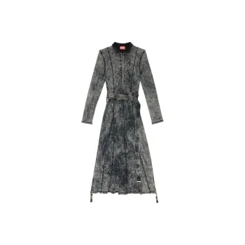 DIESEL Long-Sleeved Dresses Women's Dusty Gray