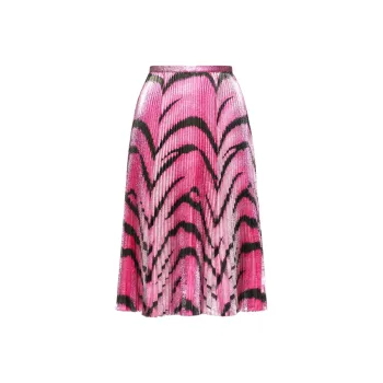 Valentino SS22 Casual Long Skirt Women's Pink