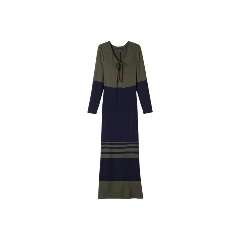 LONGCHAMP Long-Sleeved Dresses Women's Marine Blue-0