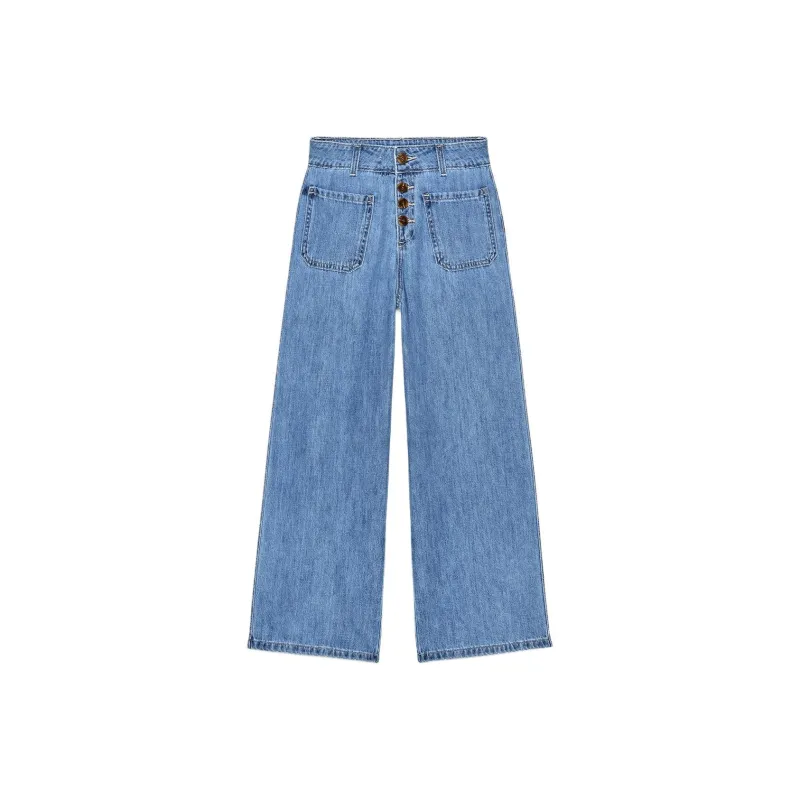 ZARA Jeans Women's Light Blue-0