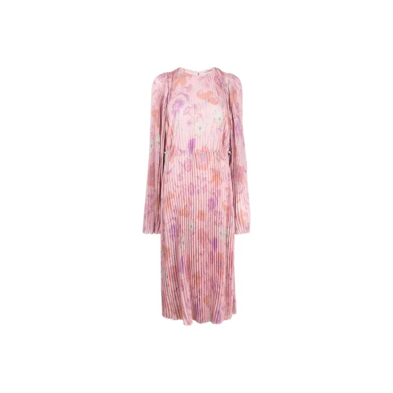 Balenciaga Long-Sleeved Dresses Women's Pink-0