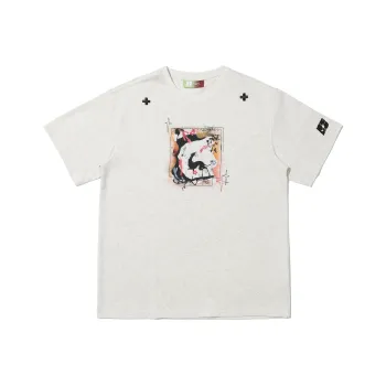 NSTNEW START T Shirts Unisex Warm White Heather Gray