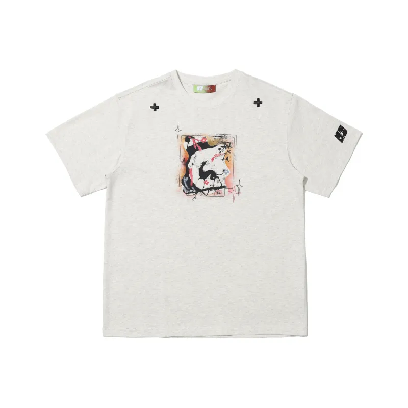 NSTNEW START T Shirts Unisex Warm White Heather Gray-0