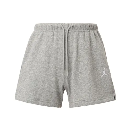 Jordan Brooklyn Fleece Casual Shorts Women's Toned Dark Gray/White